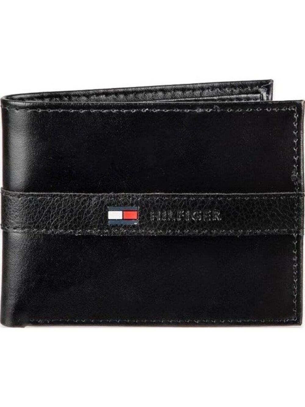 Tommy Hilfiger Bifold Wallet Leather Orson RFID with Removable Passcase - NEW